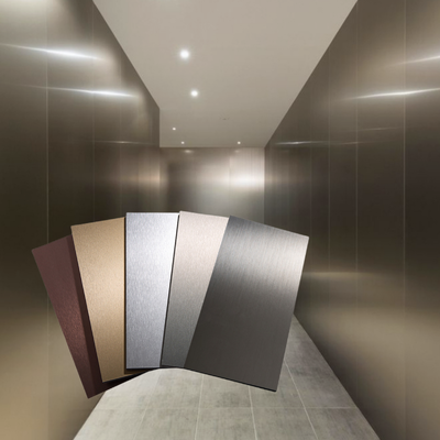 WPC Mirror Bamboo Wood Fiber Wall Board Metallic Pvc Fiber Sheet For Wall