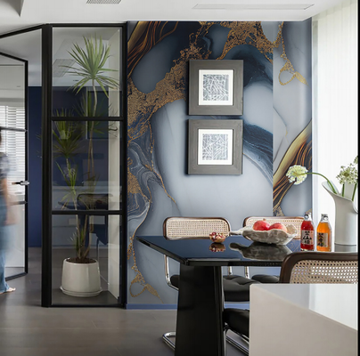 kopen Spc Carbon Slate Muurpanelen van Marmer Vinyl Like Sheet Pvc 2800mm Badkamer Pvc Muurmarmer Panel 4x8 voor Wanden online manufacture