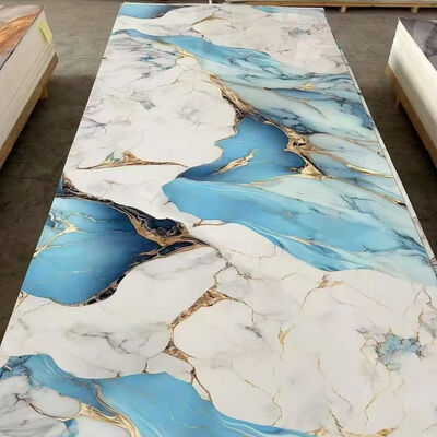 comprar Panel de pared de la ducha de SPC placa de lámina de UV elegante panel de revestimiento del baño 4 x 8 pies online manufacture