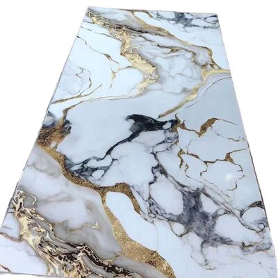 acheter Fabrique 1220*2400 Moderne panneau mural en PVC Carbone Cristal Bambou Charbon de bois planche étanche à l'eau étanche au son étanche au feu Chambre online manufacture