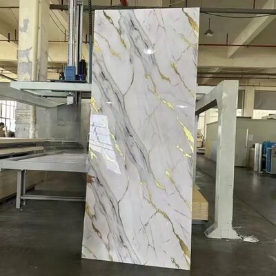 comprare Pvc Wpc Bene UV pannello murario foglio di marmo oro e bianco grande effetto Pvc PANEL pannelli murari Pvc online manufacture