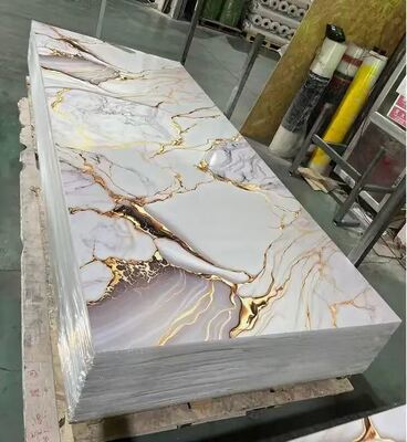 comprar Panel de pared de mármol para ducha Spc, impermeable, para baño, tablero UV 3D, lámina de mármol, panel UV de PVC 3D, panel de pared de mármol de PVC online manufacture