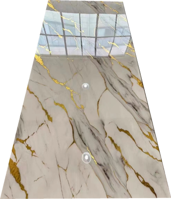 satın al UV Sheet Spc Pvc Mermer Duvar Paneli Banyo için Pvc Mermer 122*260 2800mm Panel online manufacture