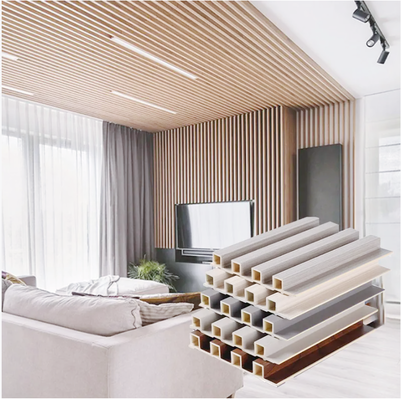 Mua Bảng tường màu xám 3d 150mm 17mm Áp phủ hiệu ứng gỗ nhựa online manufacture