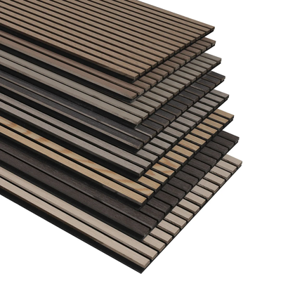 comprar Paneles Acústicos de Roble para Pared 2400 X 600mm 21mm Paneles de Listones de Madera Acústicos DIY online manufacture