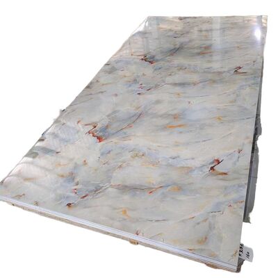 comprare Piastra di soffitto in PVC lucido cristallo di carbonio 1220 modello floreale parete di sfondo per TV online manufacture