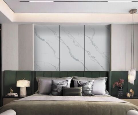 comprar Revestimiento de bambú y carbón de bambú con chapa de mármol brillante para paneles de pared de fibra de mármol y bambú y carbón de bambú, tablero sólido de carbón de bambú online manufacture