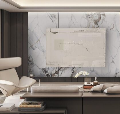 Buy PET Glossy Marble Bamboo Charcoal Board Veneer Marble Fiber Wall Panel Bamboo Charcoal  Board Bamboo Charcoal Solid Board online manufacture