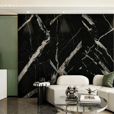 comprar Revestimiento de bambú y carbón de bambú con chapa de mármol brillante para paneles de pared de fibra de mármol y bambú y carbón de bambú, tablero sólido de carbón de bambú online manufacture