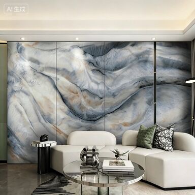 comprar Revestimiento de bambú y carbón de bambú con chapa de mármol brillante para paneles de pared de fibra de mármol y bambú y carbón de bambú, tablero sólido de carbón de bambú online manufacture