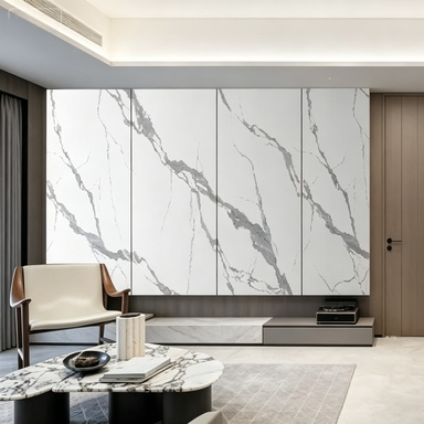 Buy Wearproof 2.8M Pvc Wall Panel Bedroom Design Customized Color Interior Pvc Cladding online manufacture