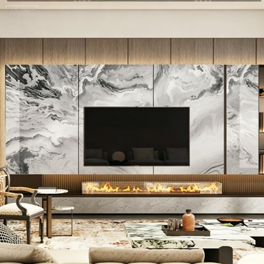 kopen Premium waterdicht PET PVC wandpaneel hoogglanzend slijtvast voor Villa Office Hospital online manufacture