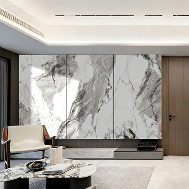 kopen Premium PET PVC wandpaneel hoogglanzend slijtvast waterdicht voor villa-ziekenhuis- en kantoordekoratie online manufacture